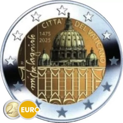 2 euro Vatican 2025 - Michelangelo BE Proof