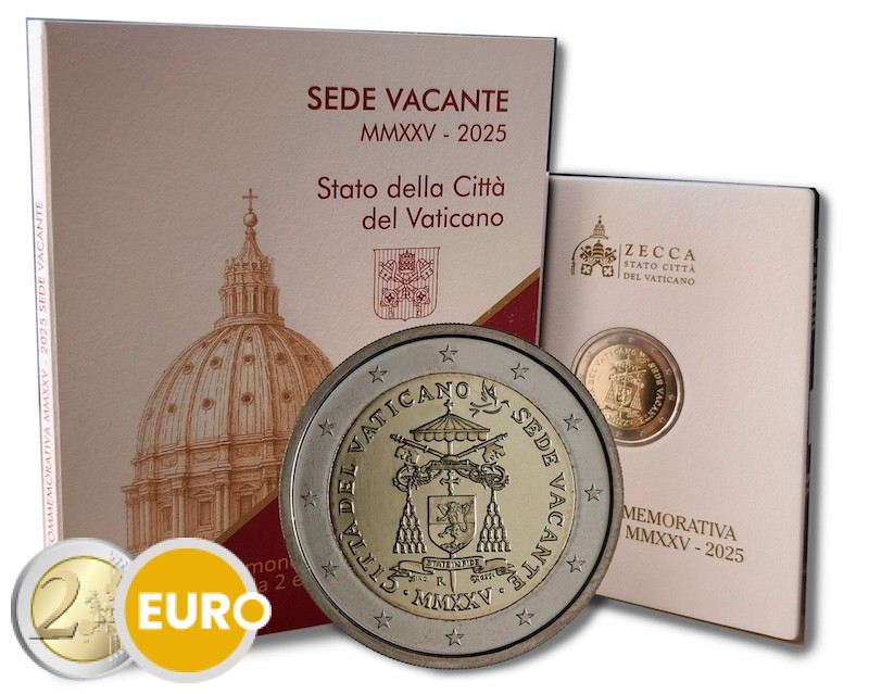 2 euro Vatican 2025 - Sede Vacante BU FDC