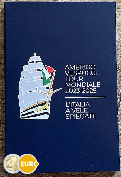 2 euros Italia 2025 - Amerigo Vespucci BU FDC Coincard