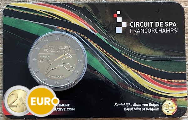 2 euro Belgium 2025 - Spa-Francorchamps BU FDC Coincard NL