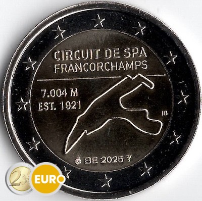 2 euro Belgium 2025 - Spa-Francorchamps UNC