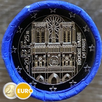 Roll 2 euro France 2025 - Notre Dame of Paris BU FDC