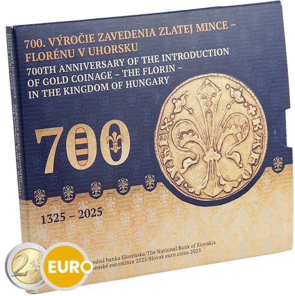 Euro set BU FDC Slovakia 2025 - Gold Florin