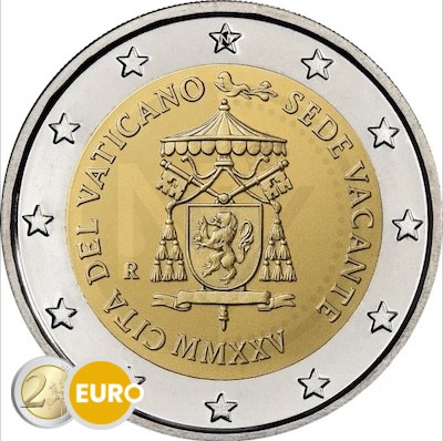 2 euro Vatican 2025 - Sede Vacante BU FDC