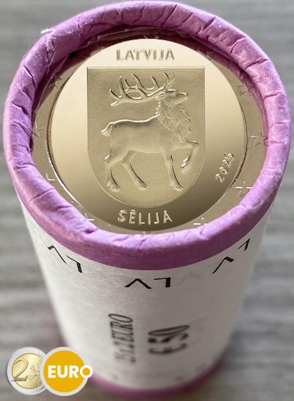 Roll 2 euro Latvia 2025 - Coat of arms of Sēlija