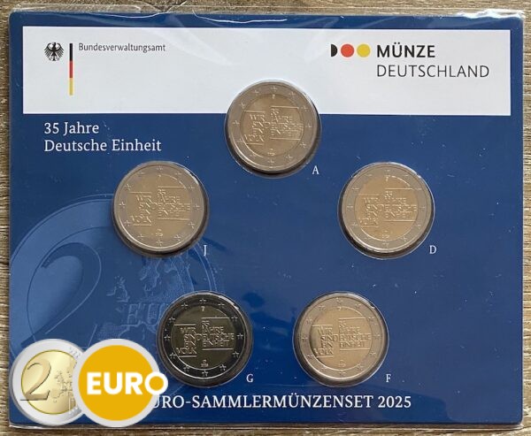 2 euros Allemagne 2025 - ADFGJ Unité allemande BU FDC