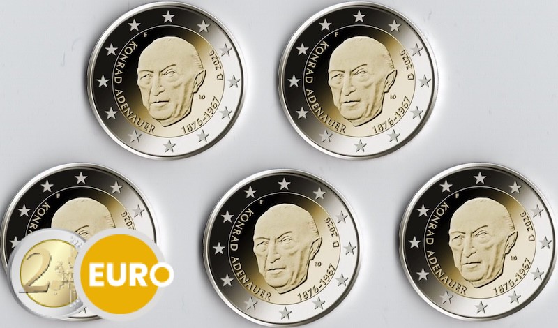 2 euro Germany 2026 - ADFGJ Konrad Adenauer UNC