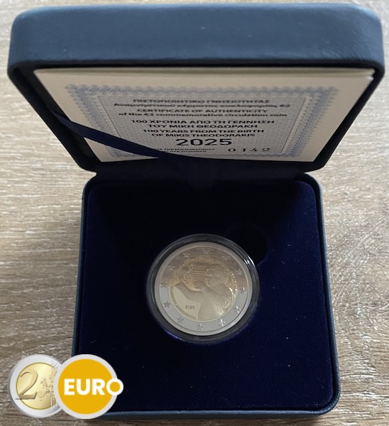 2 euro Greece 2025 - Mikis Theodorakis BE Proof
