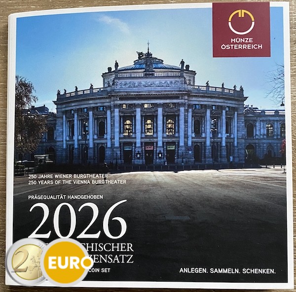 Euro set BU FDC Austria 2026