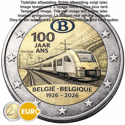 2 euro Belgium 2026 - NMBS / SNCB BU FDC Coincard NL