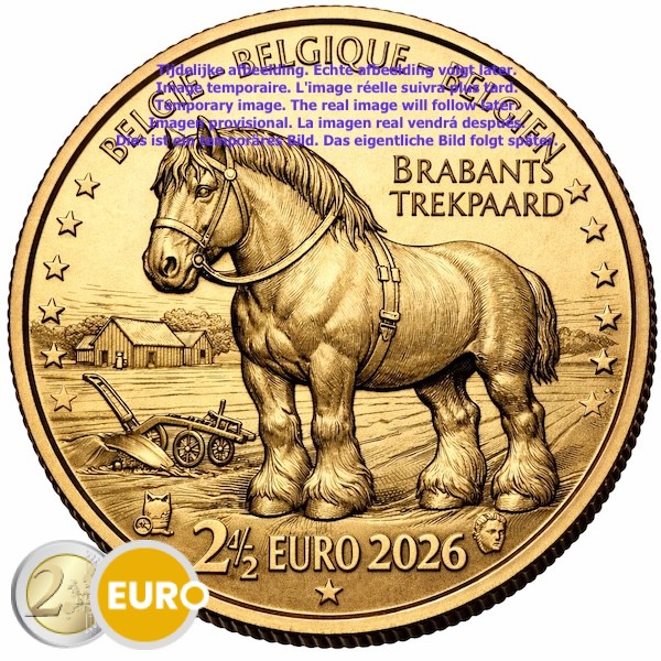 2,50 euro Belgium 2026 - Belgian Draught BU FDC Coincard FR
