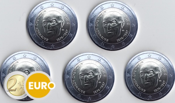 2 euro Germany 2026 - ADFGJ Konrad Adenauer UNC