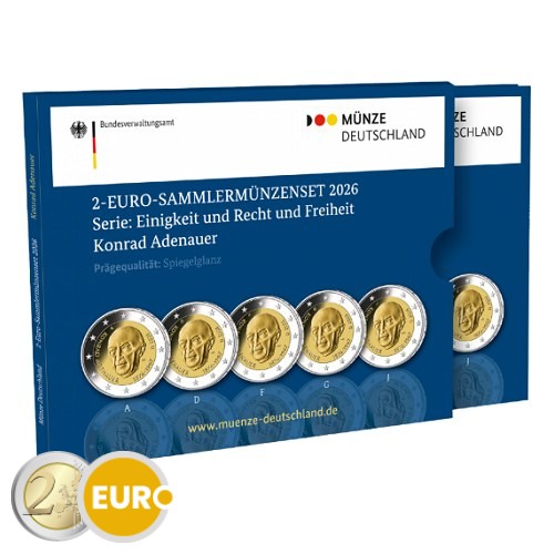 2 euro Germany 2026 - ADFGJ Konrad Adenauer BE Proof