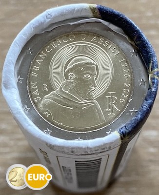 Rollo 2 euros Italia 2026 - Francisco de Asís