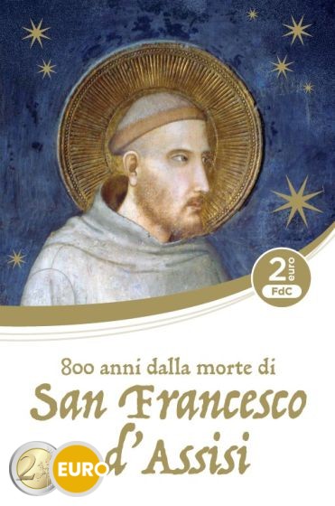 2 euro Italy 2026 - Francis of Assisi BU FDC Coincard
