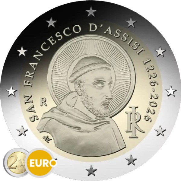 2 euro Italy 2026 - Francis of Assisi UNC