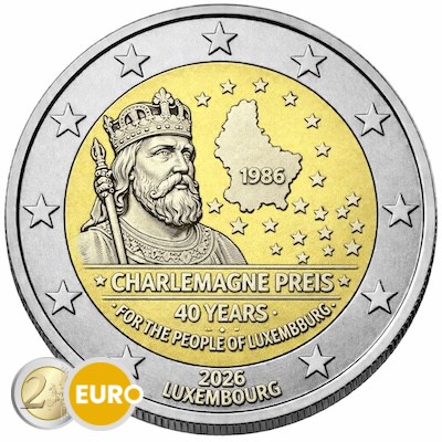 2 euro Luxembourg 2026 - Charlemagne Prize UNC