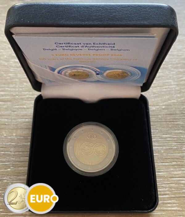 2 euro Belgium 2026 - NMBS / SNCB BE Reverse Proof