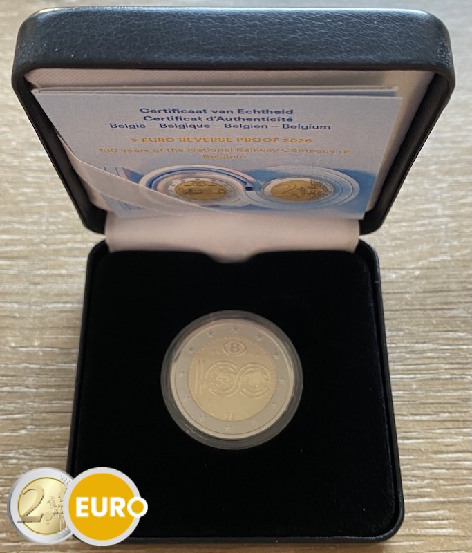 2 euro Belgium 2026 - NMBS / SNCB BE Reverse Proof