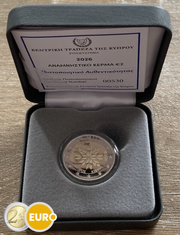 2 euro Cyprus 2026 - EU Presidency BE Proof