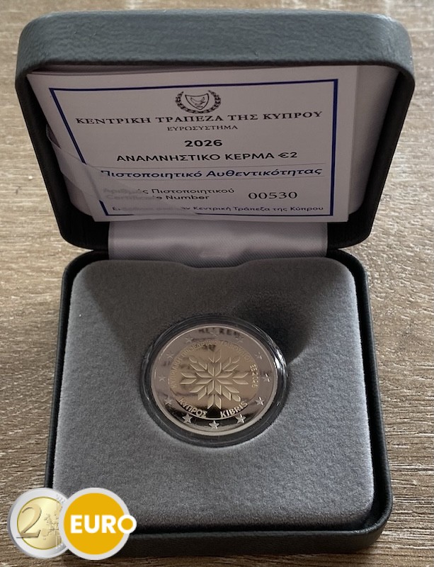2 euro Cyprus 2026 - EU Presidency BE Proof