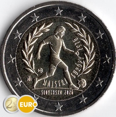 2 euro Slovakia 2026 - European Championship Football victory 1976 UNC
