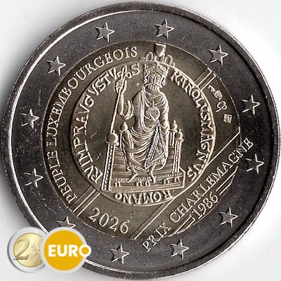 2 euro Luxembourg 2026 - Charlemagne Prize UNC