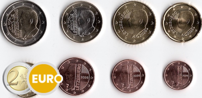 Euro set UNC Luxembourg 2026