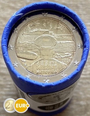 Rollo 2 euros Francia 2026 - Marina francesa BU FDC