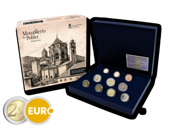 Euro set BE Proof Spain 2026 + 2 x 2 euro - Poblet