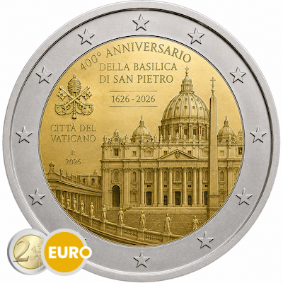 2 euro Vatican 2026 - St Peter’s Basilica BU FDC
